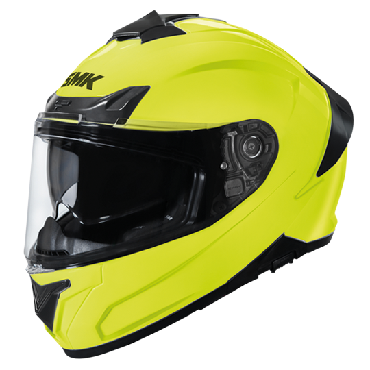 SMK TYPHOON UNICOLOR Full Face Helmet (HV400) Gloss Yellow Black